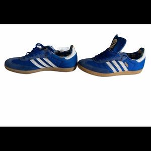 Adidas Original Samba White and Blue